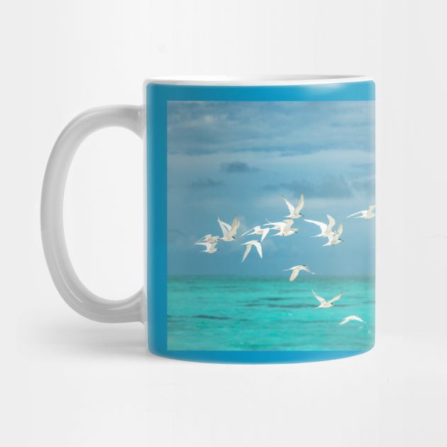 BIRDS OVER THE OCEAN by The Boho Cabana